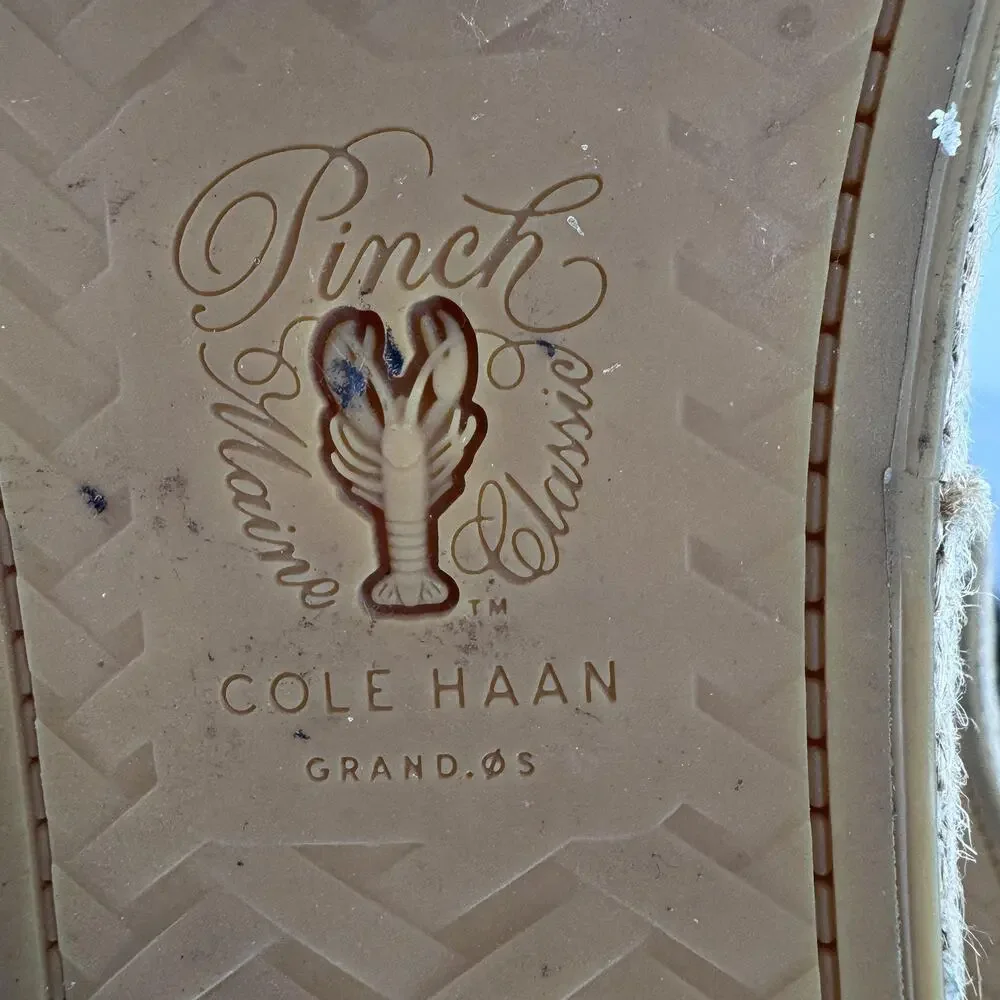 Cole Haan Pinch Maine Clam Oxfords Womens 10 Black Grand OS Espadrille Boat Shoe